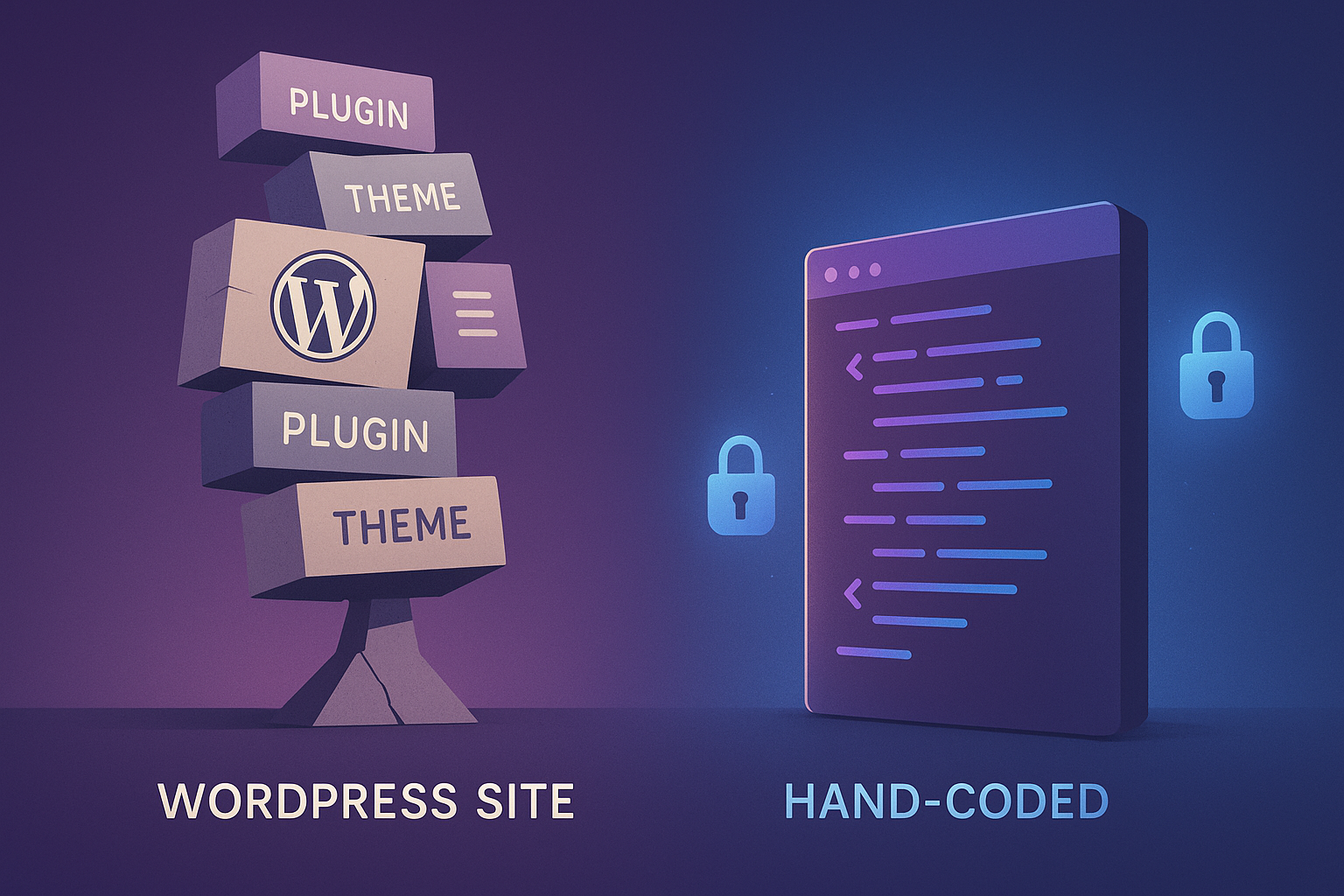 The WordPress.org vs WP Engine Conflict: Why Hand-Coded Sites Win